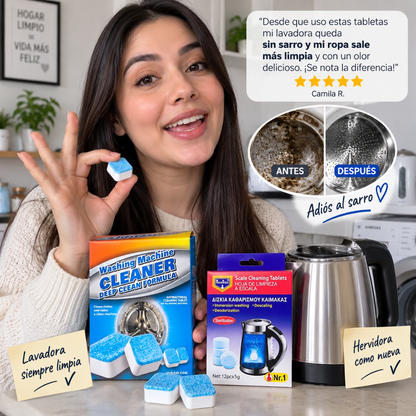 Pack Limpieza Total para Cocina y Lavadora – 24 + 36 Unidades