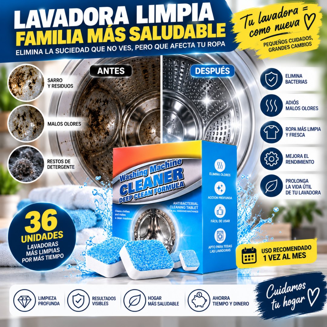 Pack Limpieza Total para Cocina y Lavadora – 24 + 36 Unidades