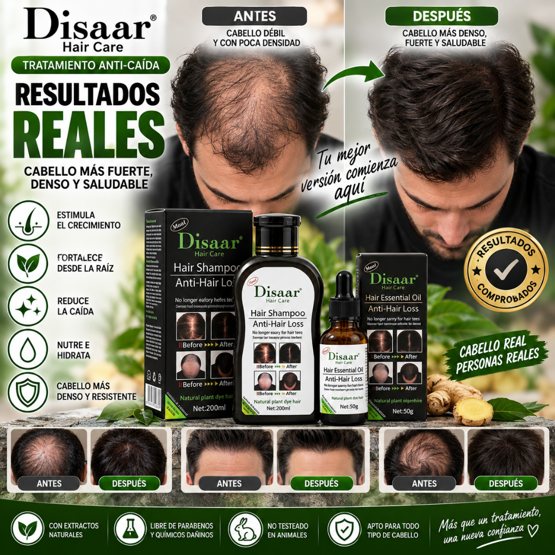Pack Disaar Anticaída – Shampoo + Aceite | Fortalecimiento y Vitalidad