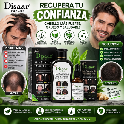 Pack Disaar Anticaída – Shampoo + Aceite | Fortalecimiento y Vitalidad
