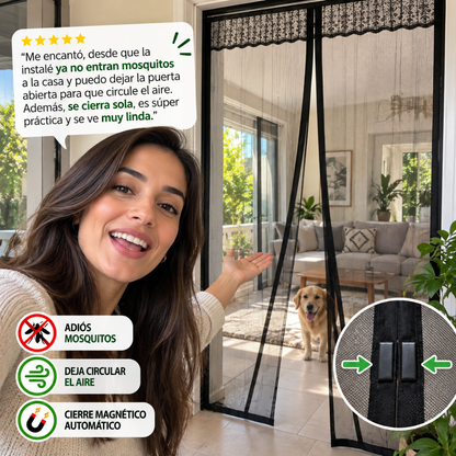Cortina Mosquitera Magnética para Puerta 2x1 | Protección contra Insectos