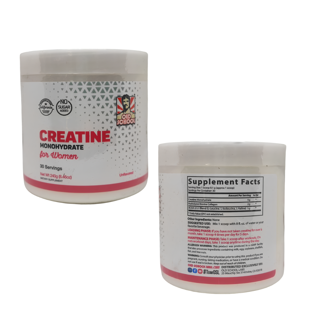 Creatina Monohidratada para Mujer – Fuerza y Rendimiento 240 g