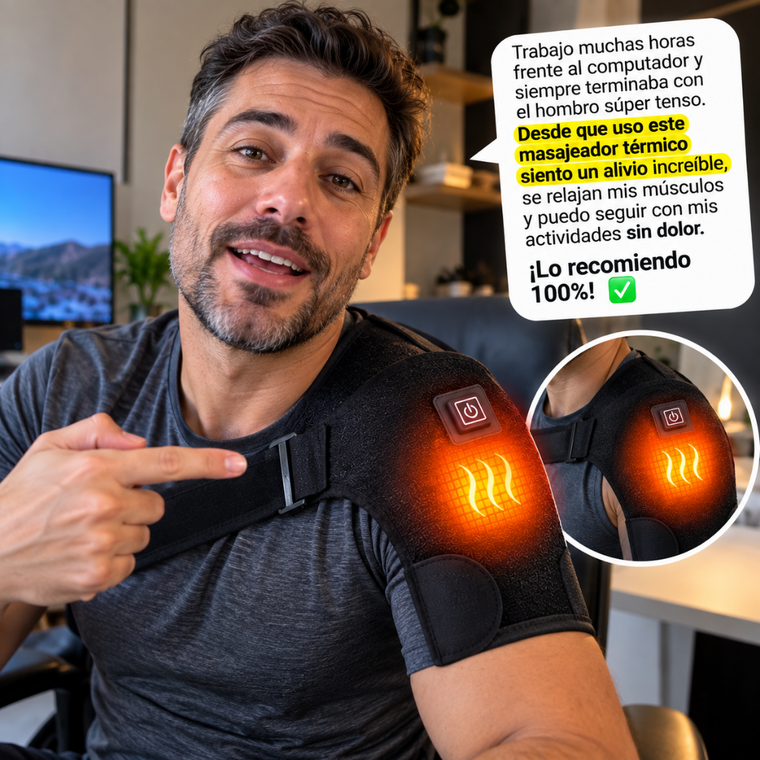 Hombrera Térmica Eléctrica -USB  Calor para Hombro, Cuello y Espalda