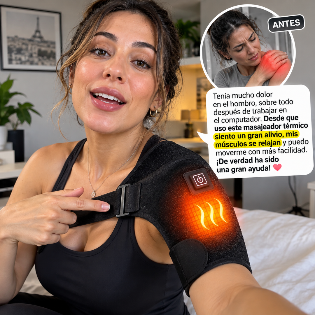 Hombrera Térmica Eléctrica -USB  Calor para Hombro, Cuello y Espalda