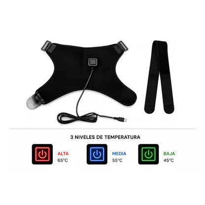Hombrera Térmica Eléctrica -USB  Calor para Hombro, Cuello y Espalda