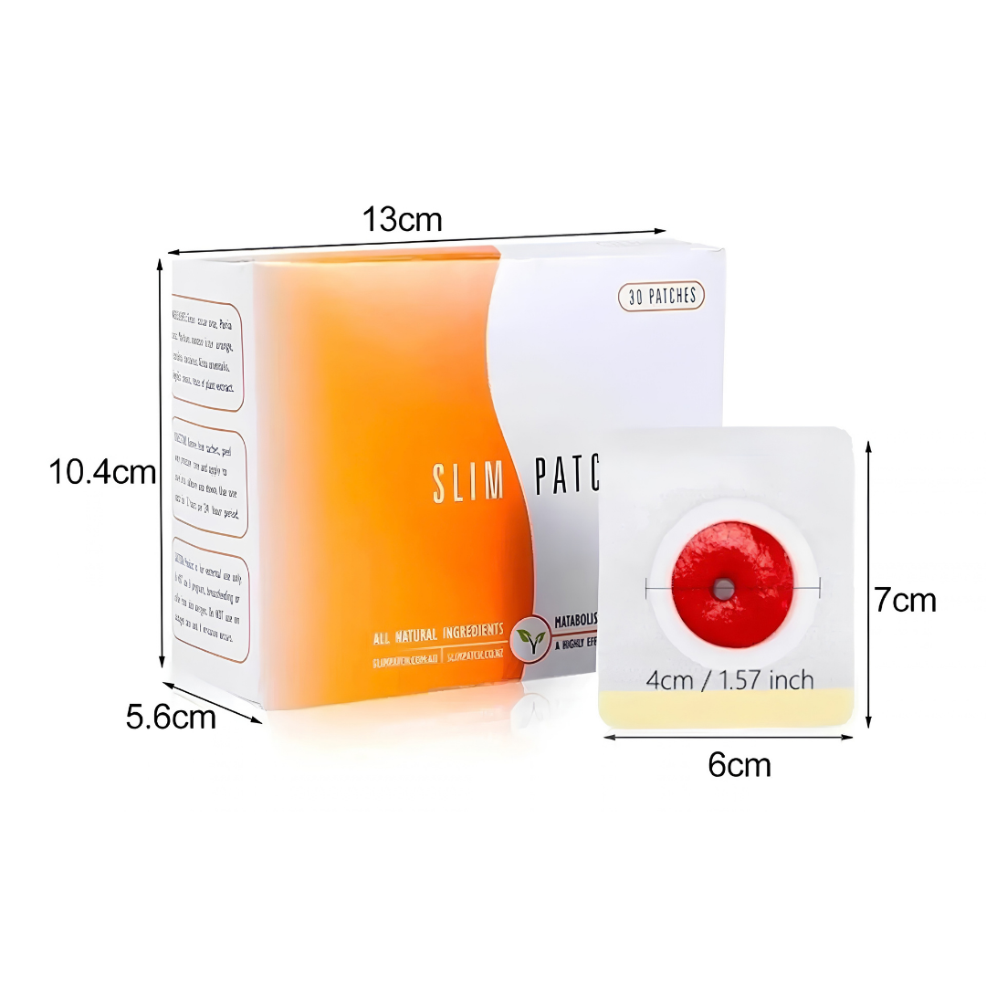 Slim Patch Adelgazante | Control del Apetito | Apoyo al Metabolismo | 60 UND