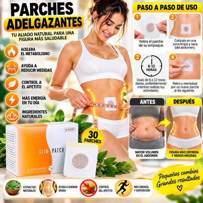 Slim Patch Adelgazante | Control del Apetito | Apoyo al Metabolismo | 60 UND