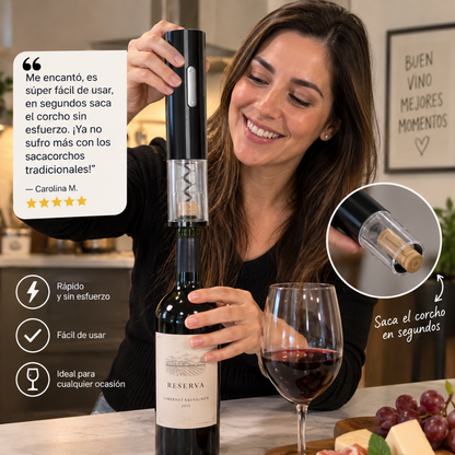 Sacacorchos Eléctrico para Vino