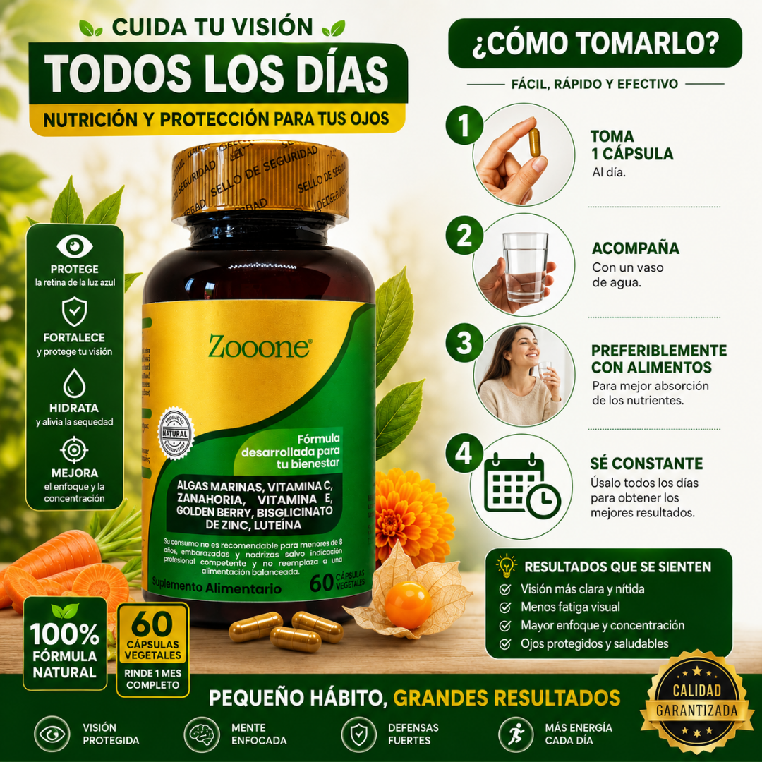 Zooone Alga Luteína 60 Cap 2X1