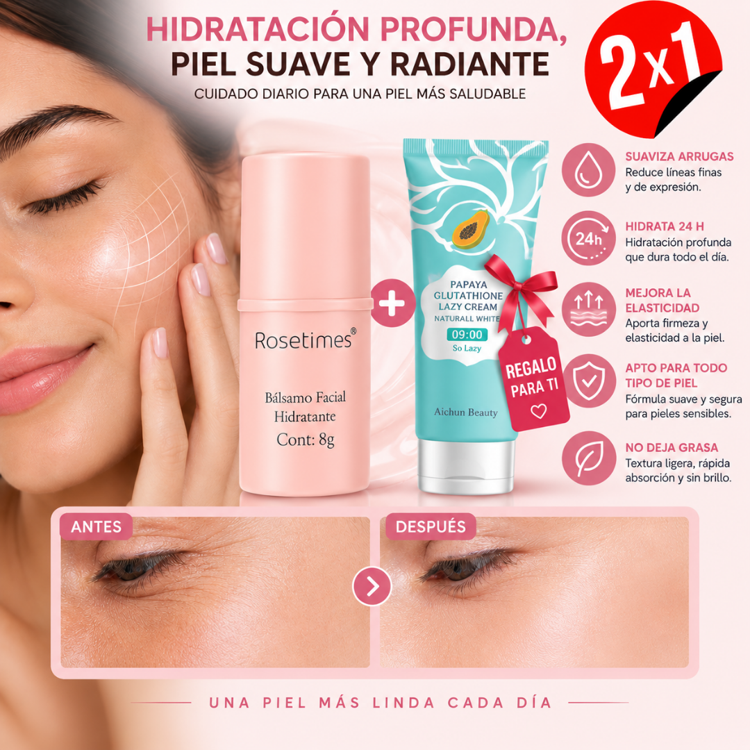 Bálsamo Facial Hidratante 2X1 + Regalo