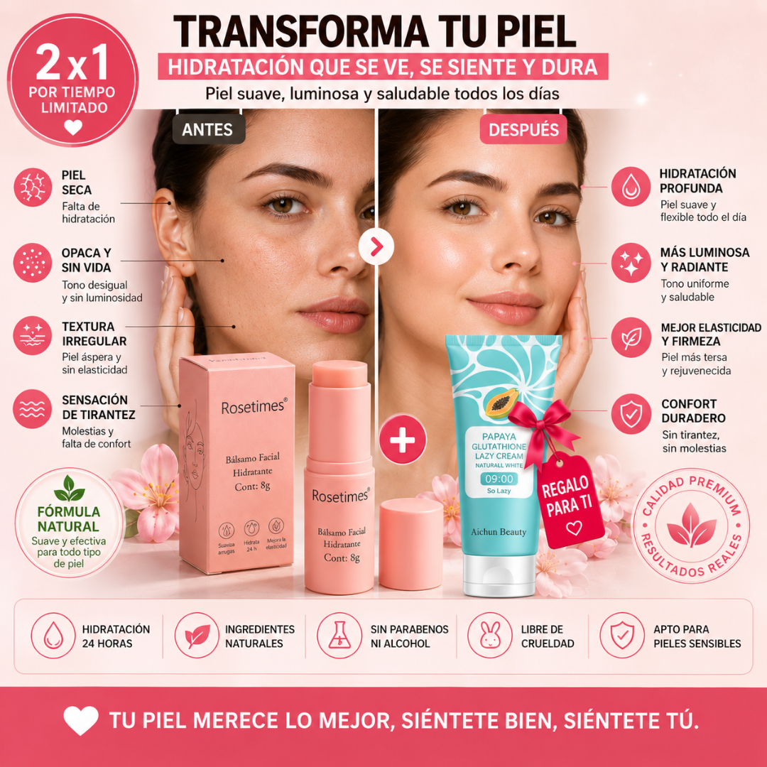Bálsamo Facial Hidratante 2X1 + Regalo