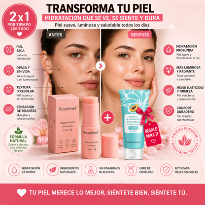 Bálsamo Facial Hidratante 2X1 + Regalo