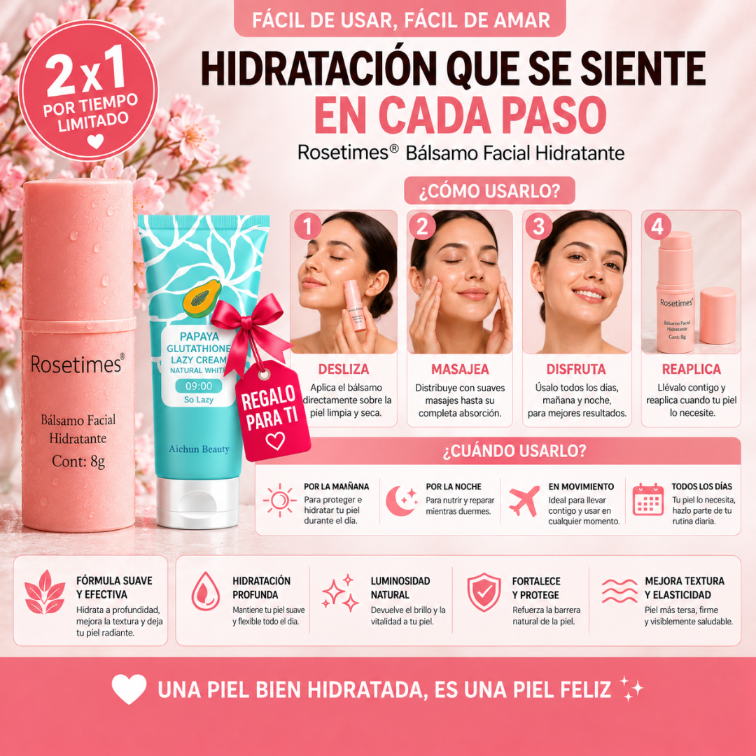 Bálsamo Facial Hidratante 2X1 + Regalo