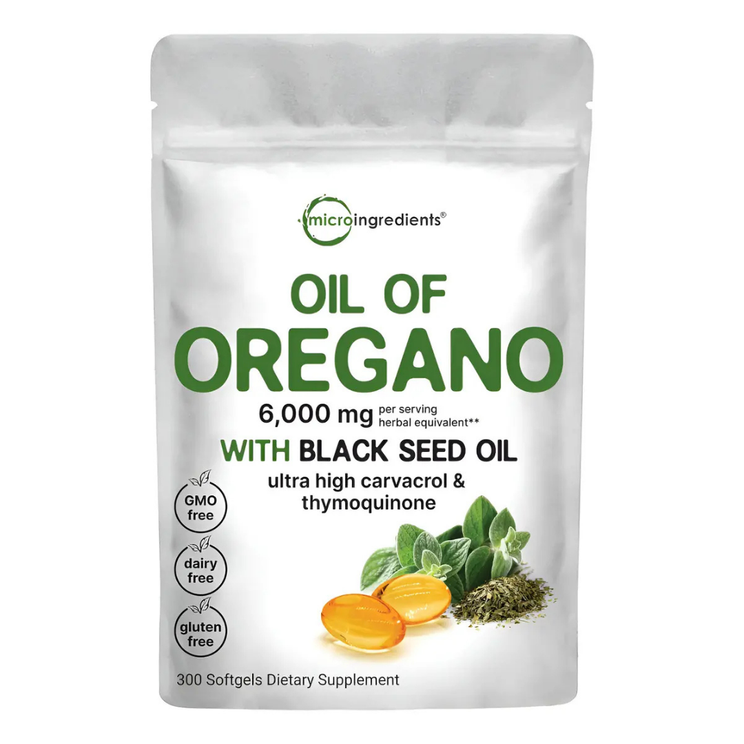 Aceite de Orégano 6000 mg 60 Cap.
