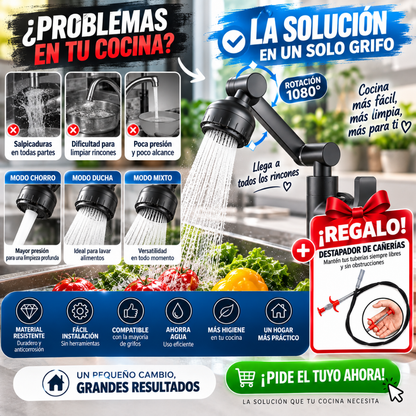 Grifo Universal 1080° + Garra Flexible de Rega