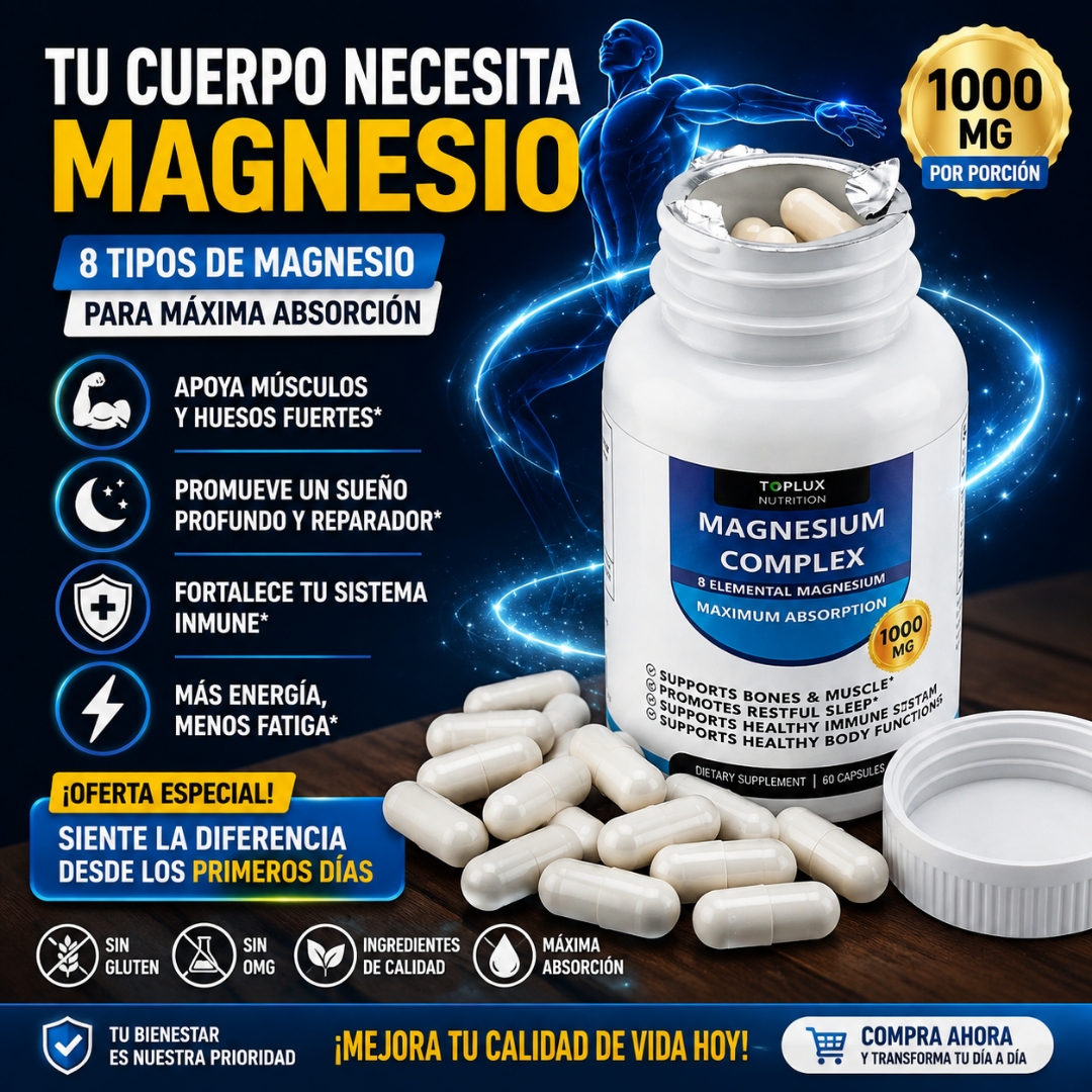 Magnesium Complex 1000 mg 60 Cápsula