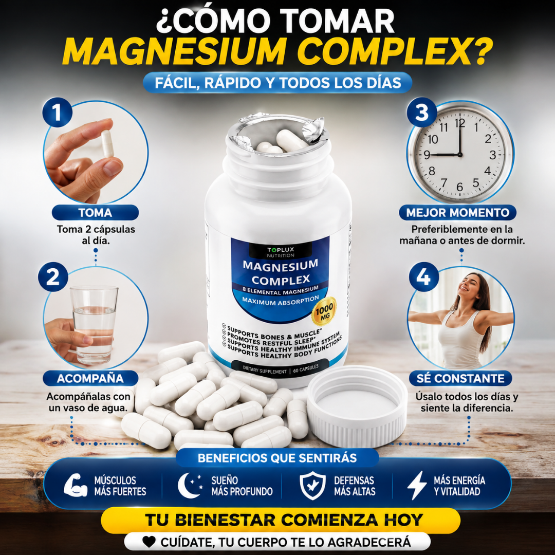 Magnesium Complex 1000 mg 60 Cápsula
