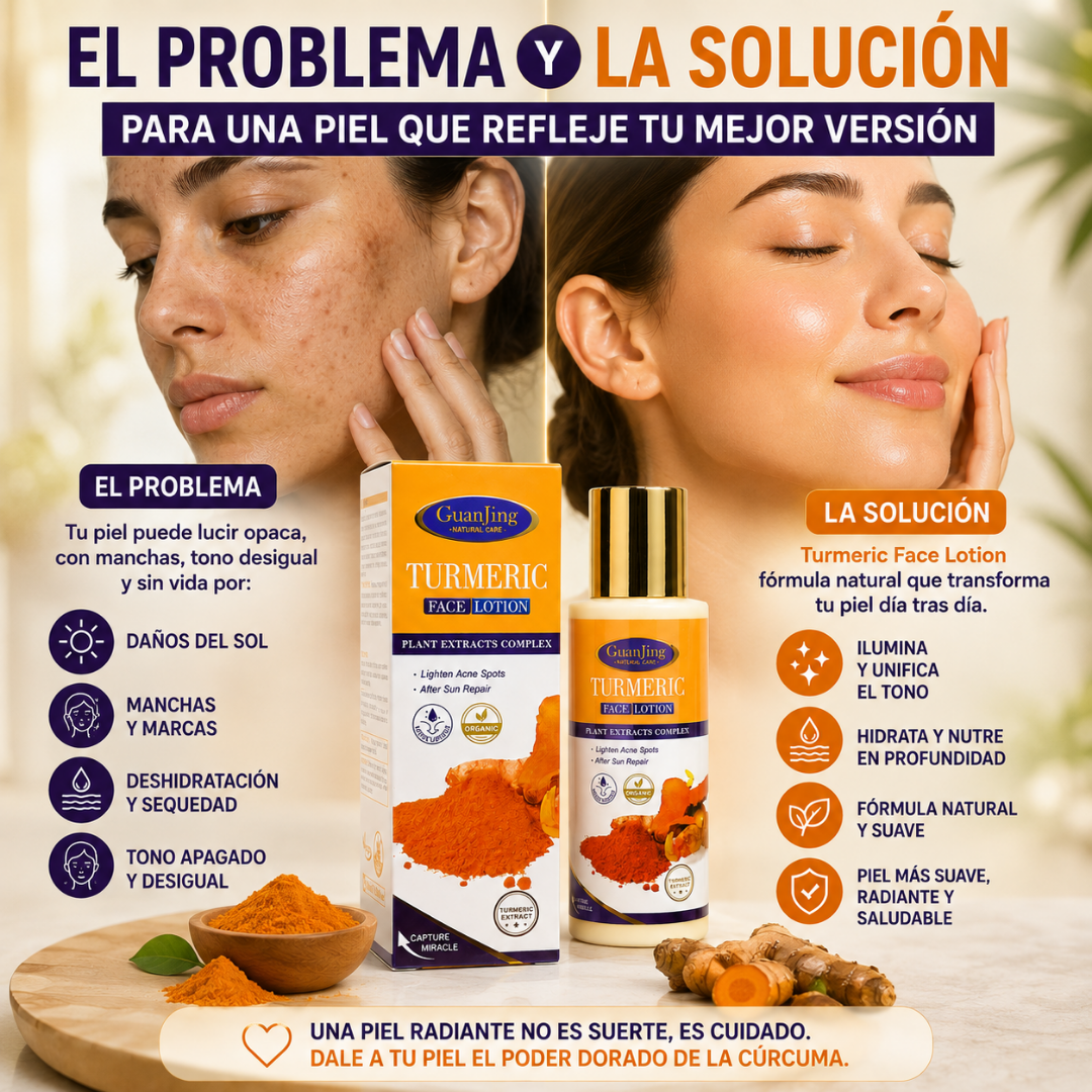 Loción Facial de Cúrcuma para Manchas