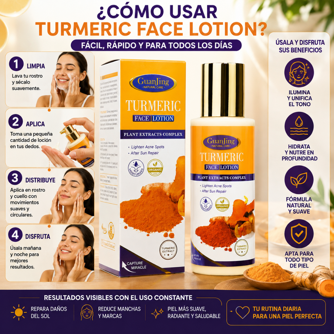 Loción Facial de Cúrcuma para Manchas