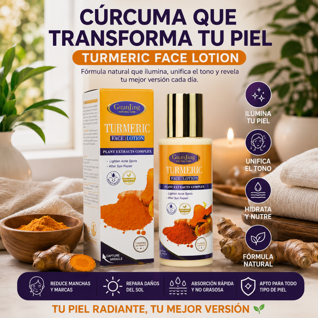 Loción Facial de Cúrcuma para Manchas