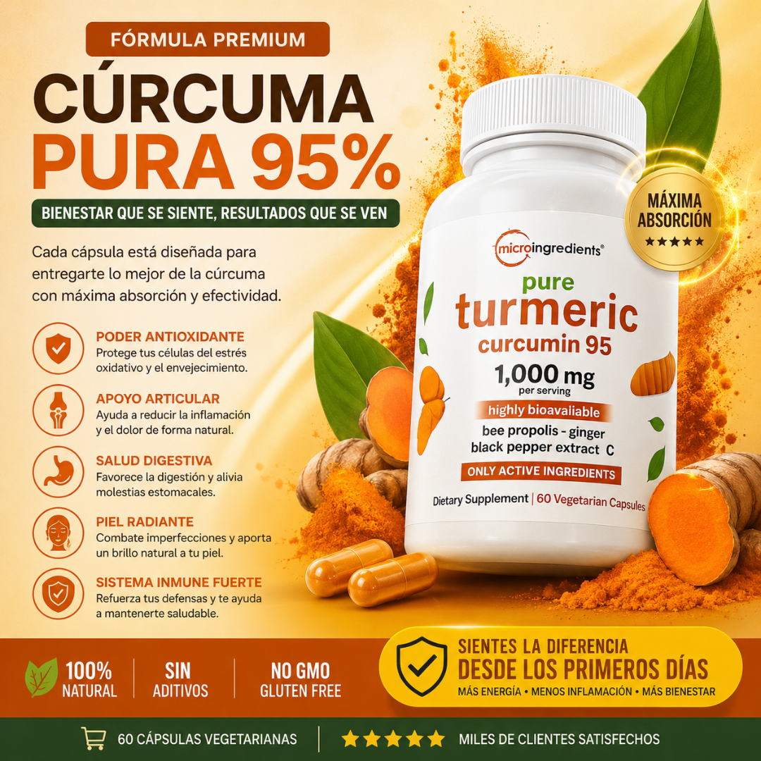Turmeric Curcumin 60 Cápsulas