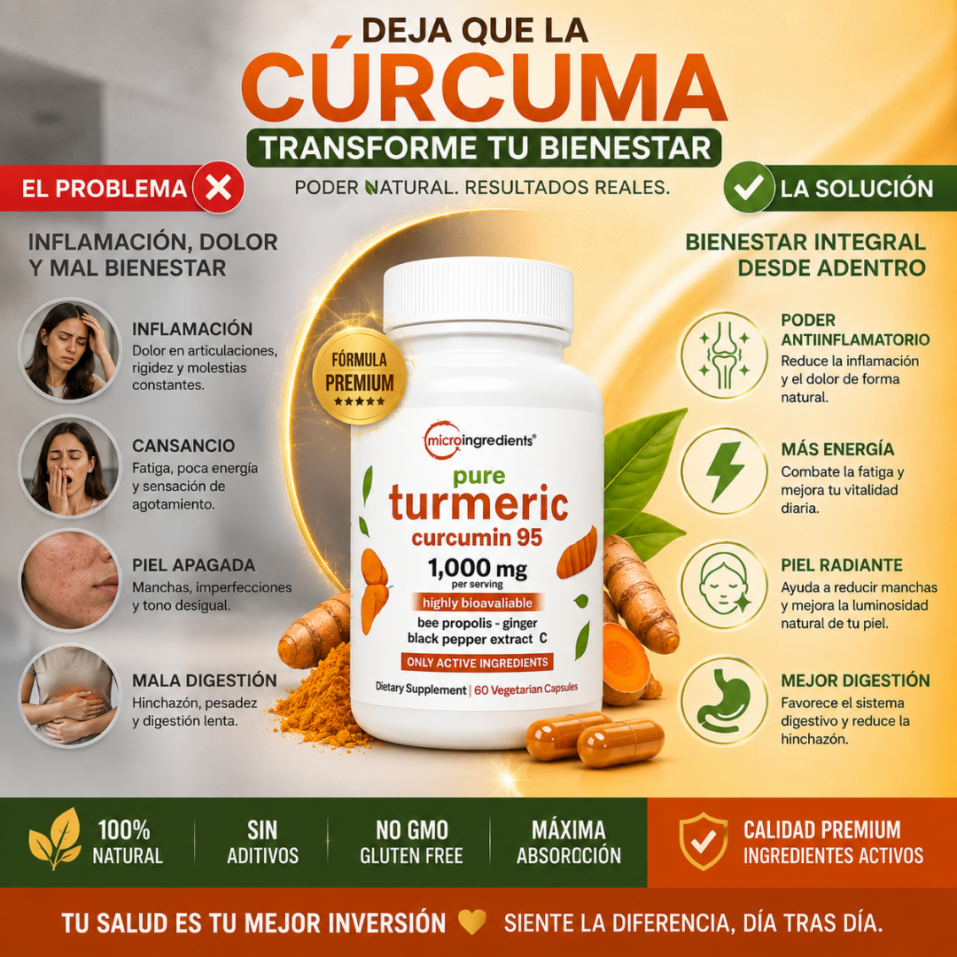 Turmeric Curcumin 60 Cápsulas