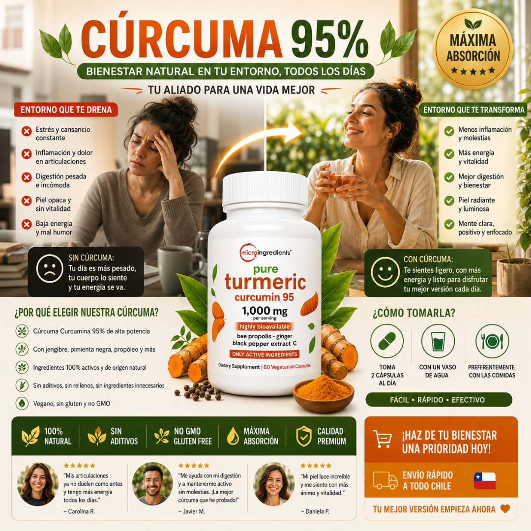 Turmeric Curcumin 60 Cápsulas