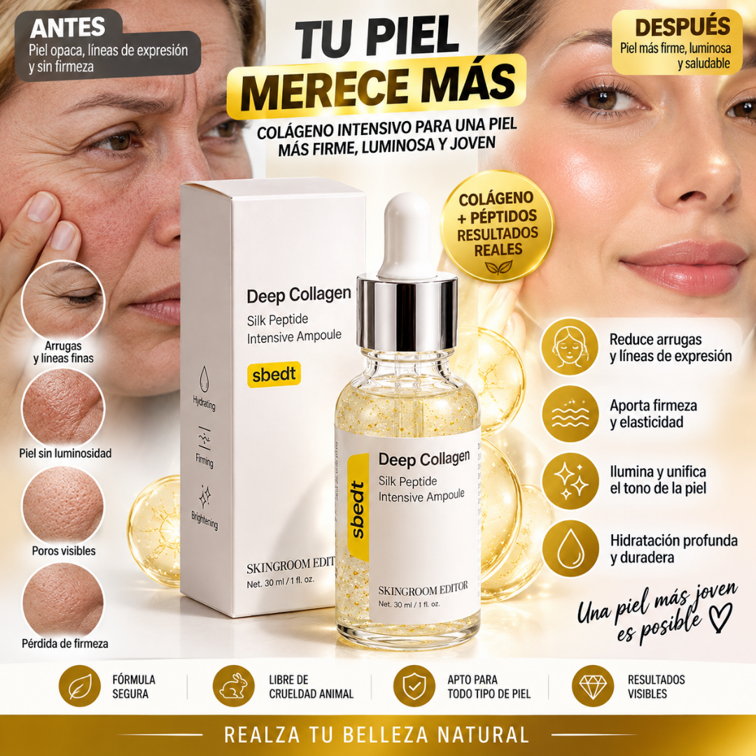 Sérum Facial de Colágeno y Péptidos |Hidratación y Firmeza 30 ml