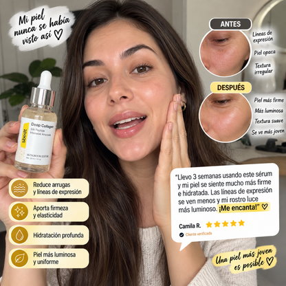 Sérum Facial de Colágeno y Péptidos |Hidratación y Firmeza 30 ml